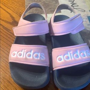Girls pink adidas trap Sandle